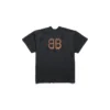 Camiseta oversize con doble estampado frontal «Paris Moon» «Negro» 791615TQVY22020