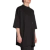 Camiseta oversize con etiqueta de talla «Negro» 720209TNVE41000