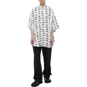 Camiseta oversize con logotipo BB «Blanco Negro» 725382TNL889040 Camiseta oversize con logotipo BB «Blanco Negro» 725382TNL889040