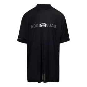 Camiseta oversize con logotipo de IA al revés «Black Faded» 787358TQVJ41569