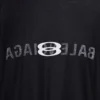Camiseta oversize con logotipo de IA al revés «Black Faded» 787358TQVJ41569