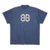 Camiseta oversize «Crypto» «Azul» 739028TOVU64108
