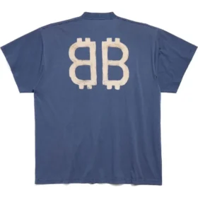 Camiseta oversize «Crypto» «Azul» 739028TOVU64108