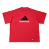 Camiseta oversize de Balenciaga x adidas «Red» 712398TNVA66278