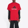 Camiseta oversize de Balenciaga x adidas «Red» 712398TNVA66278