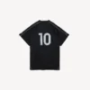 Camiseta oversize de fútbol para hombre en negro Camiseta oversize de fútbol para hombre en negro