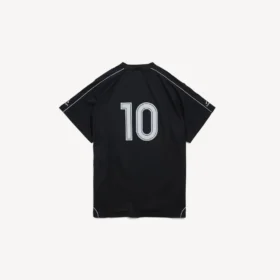 Camiseta oversize de fútbol para hombre en negro