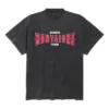 Camiseta oversize de Montaigne «Black Faded» 787349TRVN31048