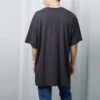 Camiseta oversize de punto entrelazado lavado «Navy Black» 583214TFV658060