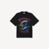 Camiseta oversize de surfista vintage para hombre en negro Camiseta oversize de surfista vintage para hombre en negro