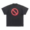 Camiseta oversize del revés de la serie Bfrnd «Black Faded» 787358TQVG81083