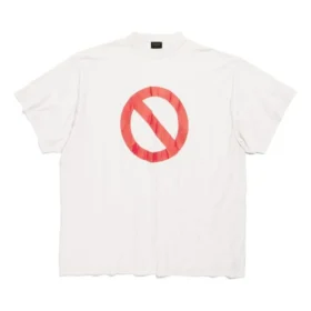Camiseta oversize del revés de la serie Bfrnd «Off White» 787358TQVG89016