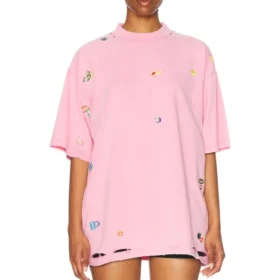 Camiseta oversize «Faded Dirty Pink» 787349TRVS49568