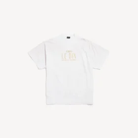 Camiseta oversize «Fragrance Le Dix» en gris jaspeado claro