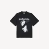 Camiseta oversize «Lady in Shades» para hombre en negro