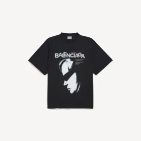 Camiseta oversize «Lady in Shades» para hombre en negro