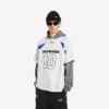 Camiseta oversize para hombre de Balenciaga | Colaboración con la NBA en blanco/multicolor Camiseta oversize para hombre de Balenciaga | Colaboración con la NBA en blanco/multicolor