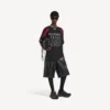 Camiseta oversize para hombre de Balenciaga | Colaboración con la NBA en negro/multicolor Camiseta oversize para hombre de Balenciaga | Colaboración con la NBA en negro/multicolor