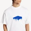 Camiseta oversize para hombre «Wet Brush» en blanco Camiseta oversize para hombre «Wet Brush» en blanco