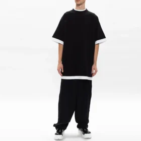 Camiseta oversize para llevar en capas «Black White» 644693TIVG61070