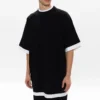 Camiseta oversize para llevar en capas «Black White» 644693TIVG61070