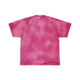 Camiseta oversize reparada «Dark Fucshia» de 3B Sports Icon 704056TMVA50556