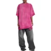 Camiseta oversize reparada «Dark Fucshia» de 3B Sports Icon 704056TMVA50556