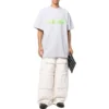 Camiseta oversize Slime «Gris-verde» 676589TLVF11203