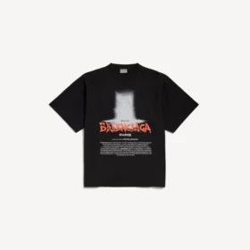 Camiseta oversize «The Door» para mujer en negro