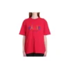 Camiseta «Paris Love» de corte normal con estampado, manga corta, roja 594599TGV435640