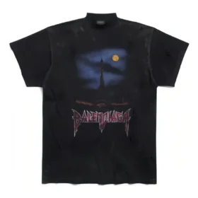 Camiseta Paris Moon oversize «Black Faded» 739028TOVE41055