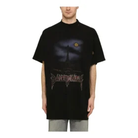 Camiseta Paris Moon oversize «Black Faded» 739028TQVX61055