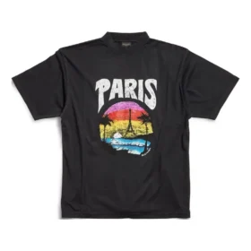 Camiseta Paris Tropical, corte medio, «Negro» 764235TPVL91569