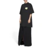 Camiseta Post It oversize «Washed Black» 739028TOVD41055