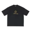 Camiseta Qixi Crest de corte medio «Negro» 612966TMVL41075