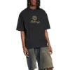 Camiseta Qixi Crest de corte medio «Negro» 612966TMVL41075