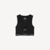 Camiseta sin mangas con sujetador integrado para mujer, en negro Camiseta sin mangas con sujetador integrado para mujer, en negro