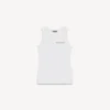 Camiseta sin mangas de mujer en blanco Camiseta sin mangas de mujer en blanco