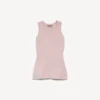 Camiseta sin mangas de mujer en rosa empolvado Camiseta sin mangas de mujer en rosa empolvado