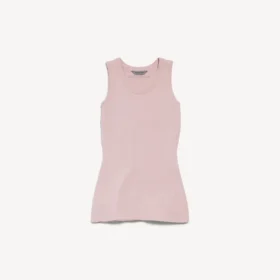 Camiseta sin mangas de mujer en rosa empolvado