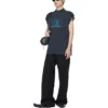 Camiseta sin mangas de surfista «Negro Azul» 767844TPVM31412