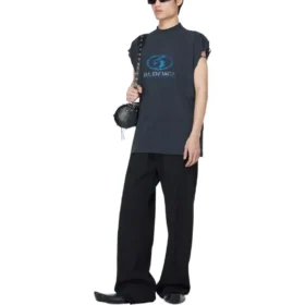 Camiseta sin mangas de surfista «Negro Azul» 767844TPVM31412