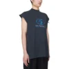 Camiseta sin mangas de surfista «Negro Azul» 767844TPVM31412
