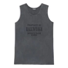 Camiseta sin mangas holgada «Washed Black» 697880TMVI11055