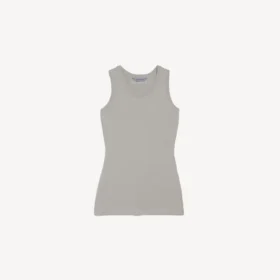 Camiseta sin mangas para mujer en color gris