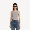 Camiseta sin mangas para mujer en color gris Camiseta sin mangas para mujer en color gris