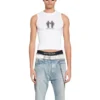 Camiseta sin mangas Pride 22 «White Black» 698102TMVO40904
