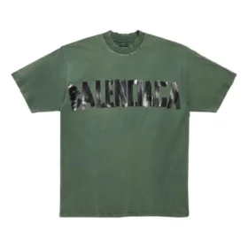 Camiseta Tape Type de corte medio «Verde oscuro» 739784TQVQ83004