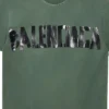 Camiseta Tape Type de corte medio «Verde oscuro» 739784TQVQ83004