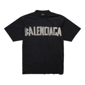 Camiseta Tape Type nueva, corte medio, «Negro» 739784TQVQ81073